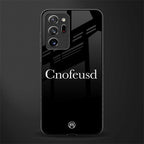 cnofeusd confused black glass case for samsung galaxy note 20 ultra 5g image