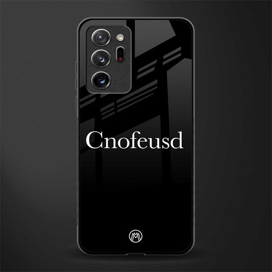 cnofeusd confused black glass case for samsung galaxy note 20 ultra 5g image