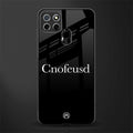 cnofeusd confused black glass case for realme narzo 30a image