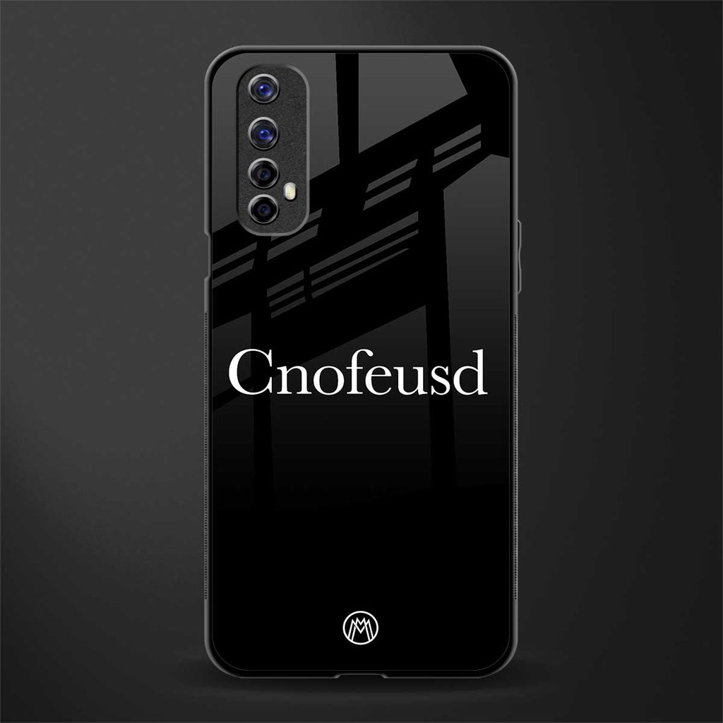cnofeusd confused black glass case for realme narzo 20 pro image