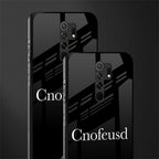 cnofeusd confused black glass case for redmi 9 prime image-2