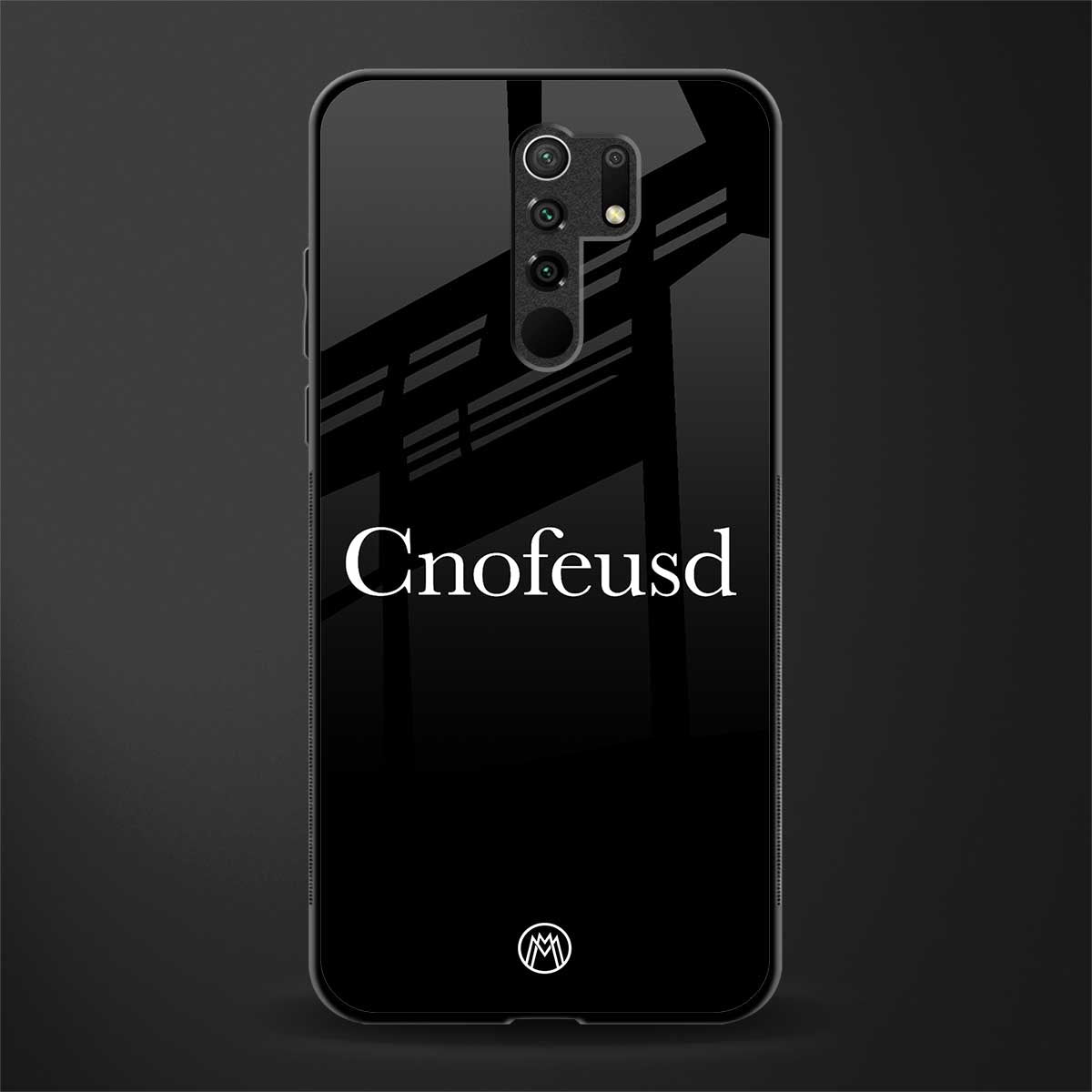 cnofeusd confused black glass case for poco m2 image