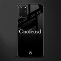 cnofeusd confused black glass case for samsung galaxy s20 plus image