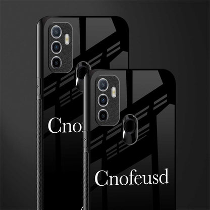 cnofeusd confused black glass case for oppo a53 image-2