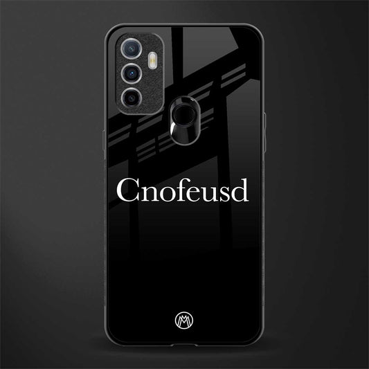 cnofeusd confused black glass case for oppo a53 image