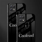 cnofeusd confused black glass case for oppo a15s image-2