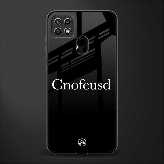 cnofeusd confused black glass case for oppo a15s image