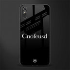 cnofeusd confused black glass case for redmi 9a image