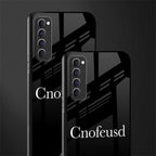 cnofeusd confused black glass case for oppo reno 4 pro image-2