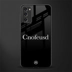 cnofeusd confused black glass case for samsung galaxy s20 fe image
