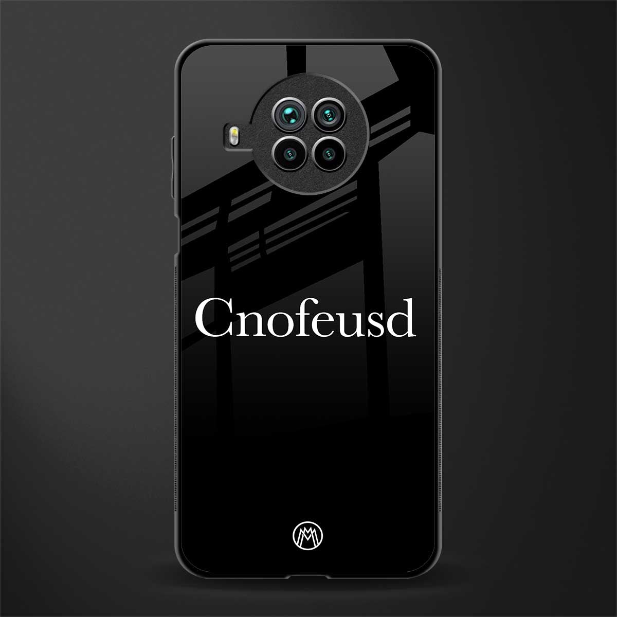 cnofeusd confused black glass case for mi 10i image