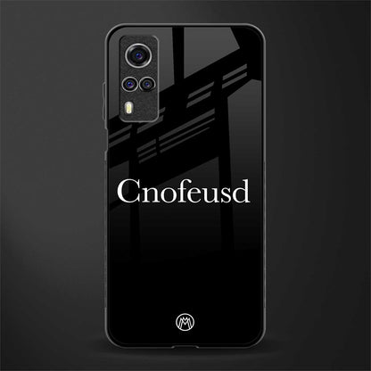 cnofeusd confused black glass case for vivo y31 image
