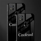 cnofeusd confused black glass case for poco c31 image-2