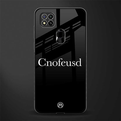 cnofeusd confused black glass case for redmi 9 image