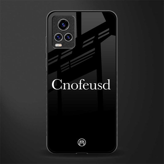 cnofeusd confused black glass case for vivo v20 pro image
