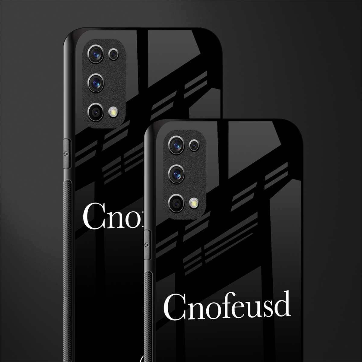 cnofeusd confused black glass case for realme x7 pro image-2