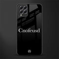 cnofeusd confused black glass case for samsung galaxy f62 image