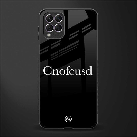 cnofeusd confused black glass case for samsung galaxy f62 image