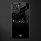 cnofeusd confused black glass case for redmi note 10 image
