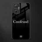 cnofeusd confused black glass case for redmi note 10 pro max image