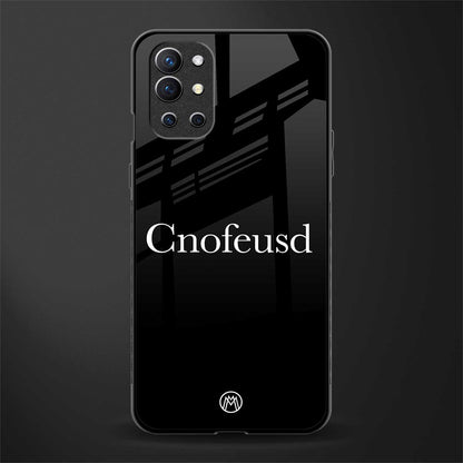 cnofeusd confused black glass case for oneplus 9r image
