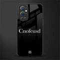 cnofeusd confused black glass case for oneplus 9 pro image