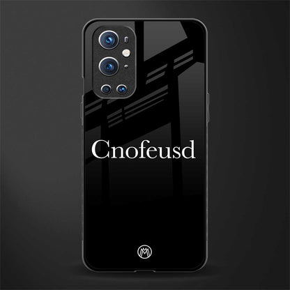 cnofeusd confused black glass case for oneplus 9 pro image
