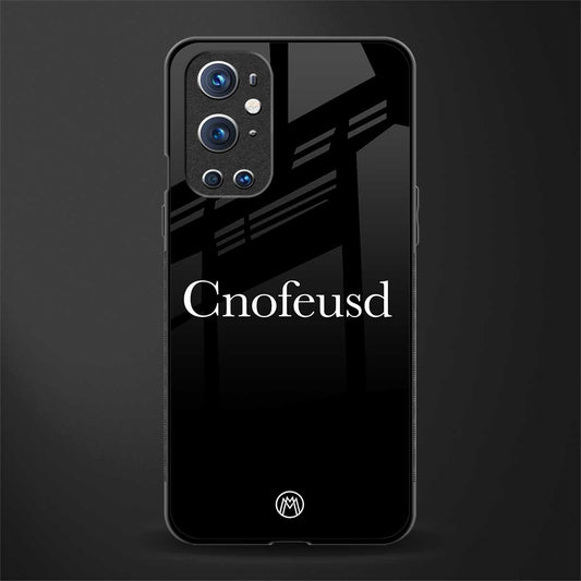 cnofeusd confused black glass case for oneplus 9 pro image