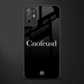 cnofeusd confused black glass case for oppo f19 pro plus image