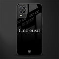 cnofeusd confused black glass case for oppo a54 image