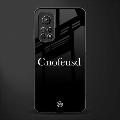 cnofeusd confused black glass case for mi 10t 5g image
