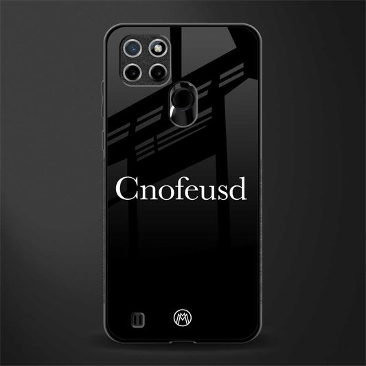 cnofeusd confused black glass case for realme c21 image