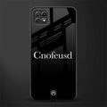 cnofeusd confused black glass case for samsung galaxy a22 5g image