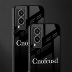 cnofeusd confused black glass case for vivo v21e 5g image-2