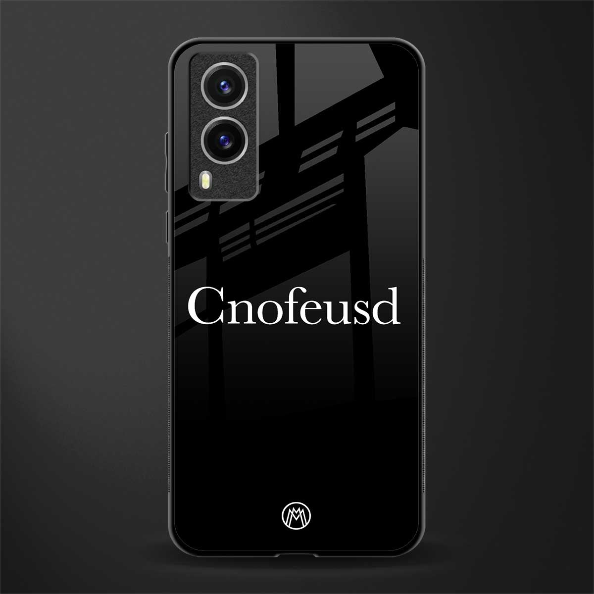 cnofeusd confused black glass case for vivo v21e 5g image