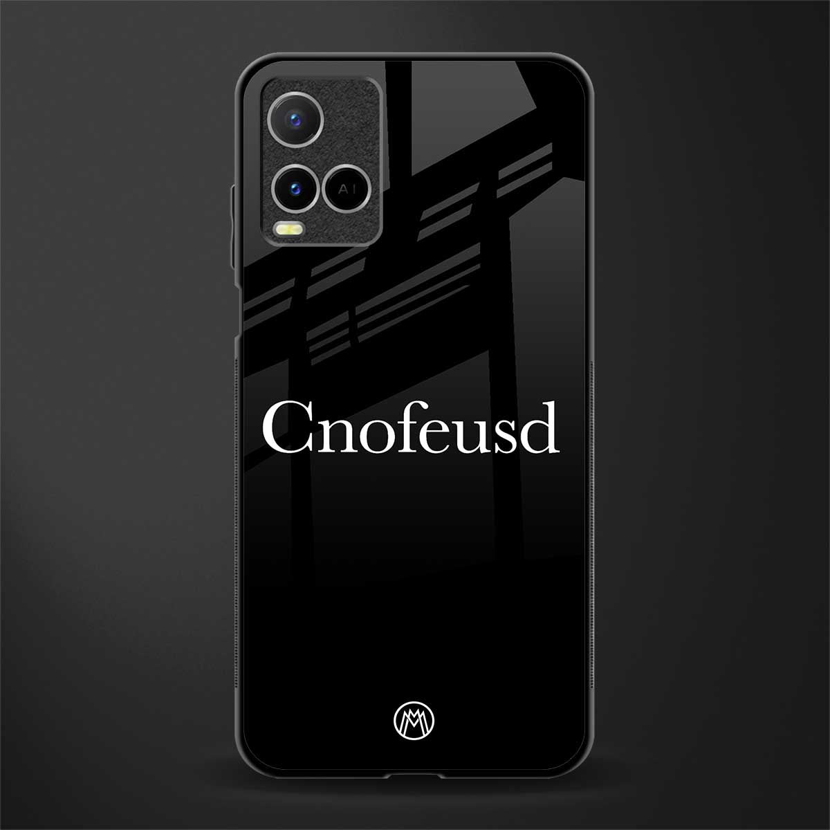 cnofeusd confused black glass case for vivo y21t image