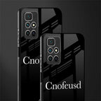 cnofeusd confused black glass case for redmi 10 prime image-2