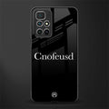 cnofeusd confused black glass case for redmi 10 prime image
