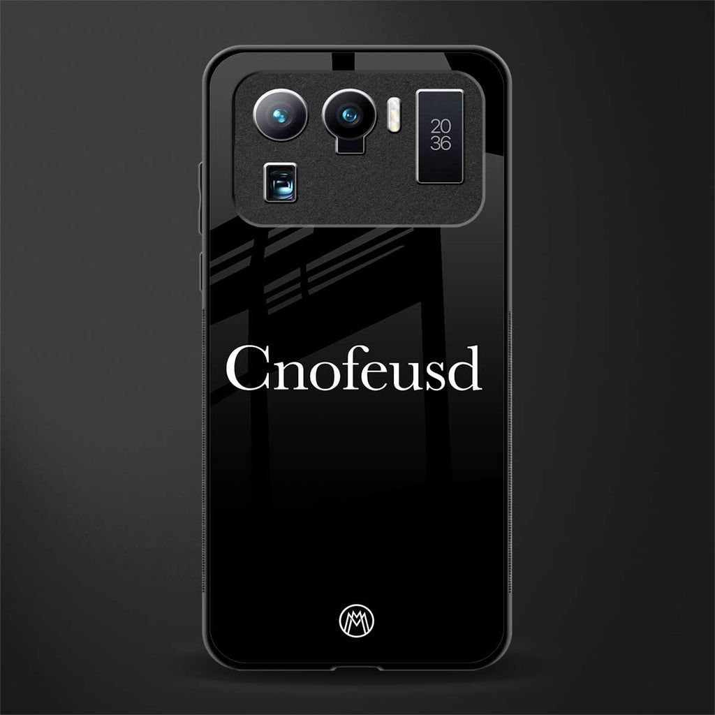 cnofeusd confused black glass case for mi 11 ultra 5g image