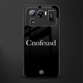 cnofeusd confused black glass case for mi 11 ultra 5g image