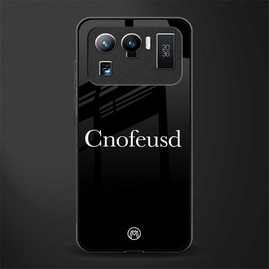 cnofeusd confused black glass case for mi 11 ultra 5g image