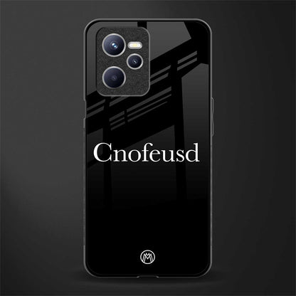 cnofeusd confused black glass case for realme c35 image