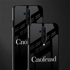 cnofeusd confused black glass case for oneplus 7t pro image-2