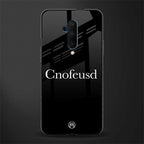 cnofeusd confused black glass case for oneplus 7t pro image