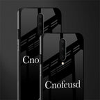 cnofeusd confused black glass case for oneplus 7 pro image-2