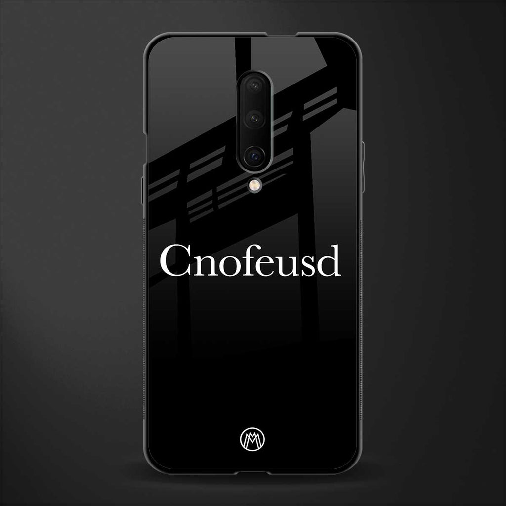 cnofeusd confused black glass case for oneplus 7 pro image