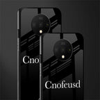 cnofeusd confused black glass case for oneplus 7t image-2