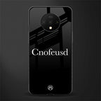cnofeusd confused black glass case for oneplus 7t image