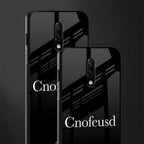cnofeusd confused black glass case for oneplus 7 image-2