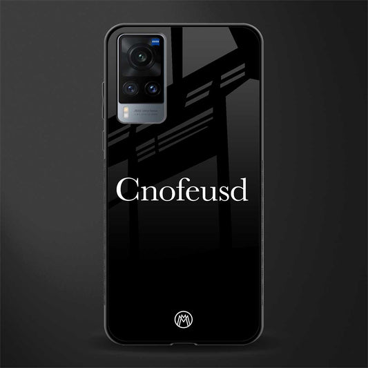 cnofeusd confused black glass case for vivo x60 image